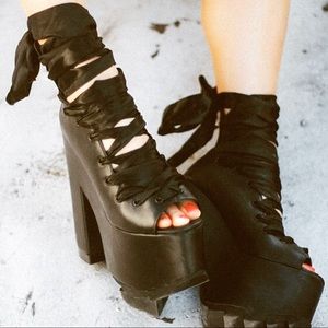 New Dolls kill sold out platform ballet shoes